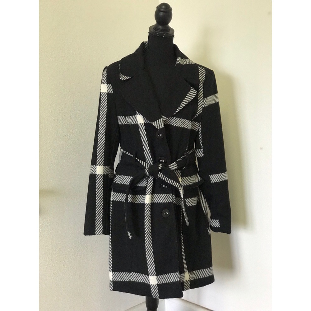 Black and white Coat.